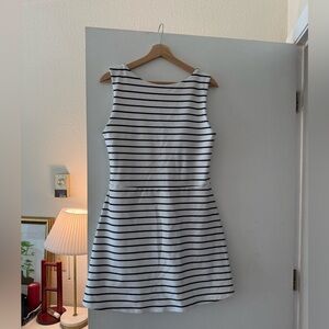 Classic Striped Sleeveless Tennis Dress
